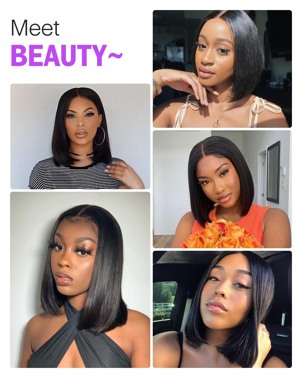 210% Density Super Double Drawn Bob Wig Human Hair 13x4 Lace Front