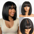 250% Density Vietnam Human Hair Bob Wig Human Hair 3x1 Lace Front