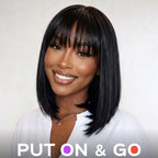250% Density Vietnam Human Hair Bob Wig Human Hair 3x1 Lace Front