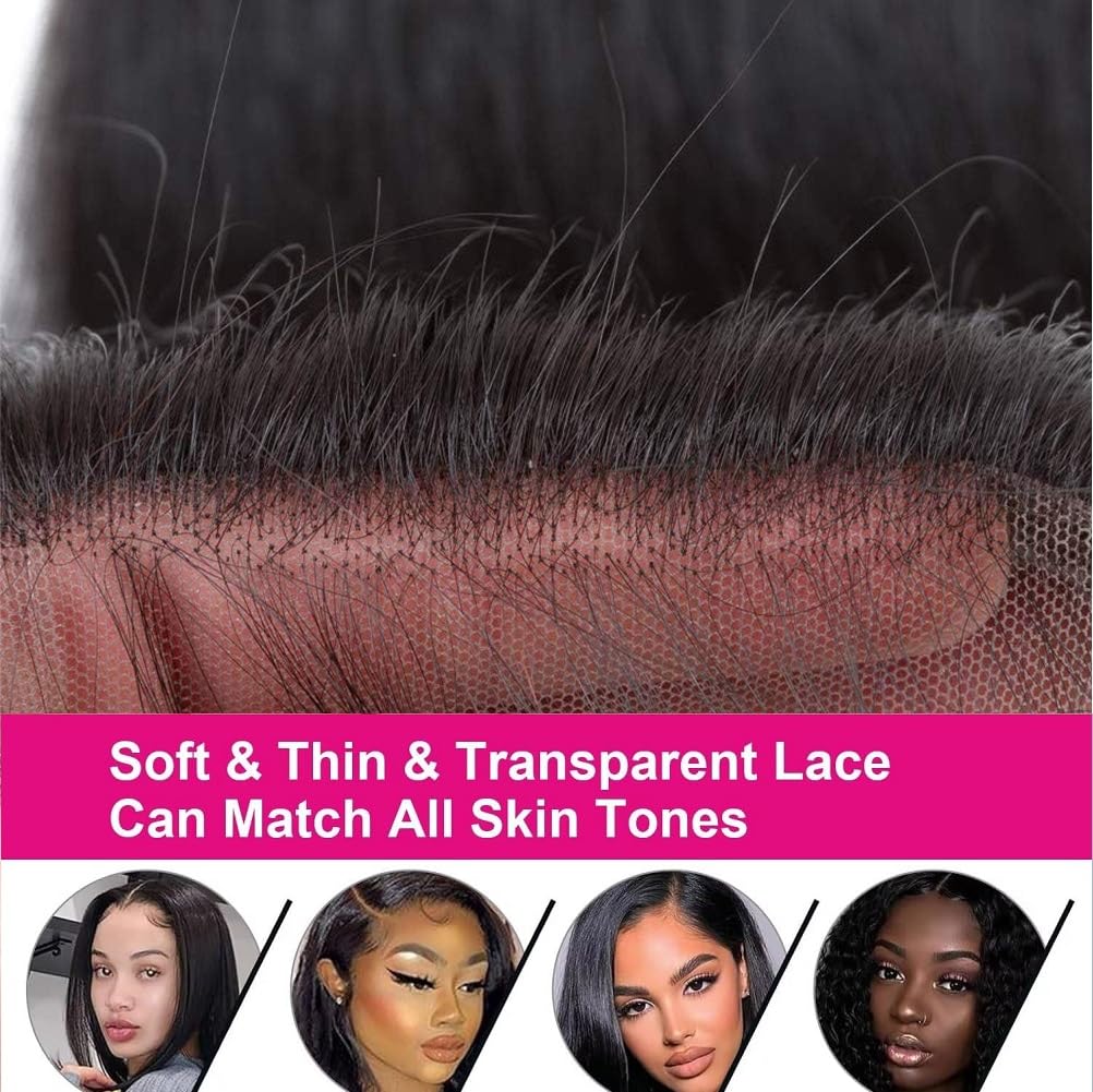 4x4 Lace Closure Ear to Ear Straight 180% Density