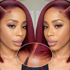 4x4 Lace Front Glueless Wigs Human Hair 180% Density Short Straight Bob Wigs
