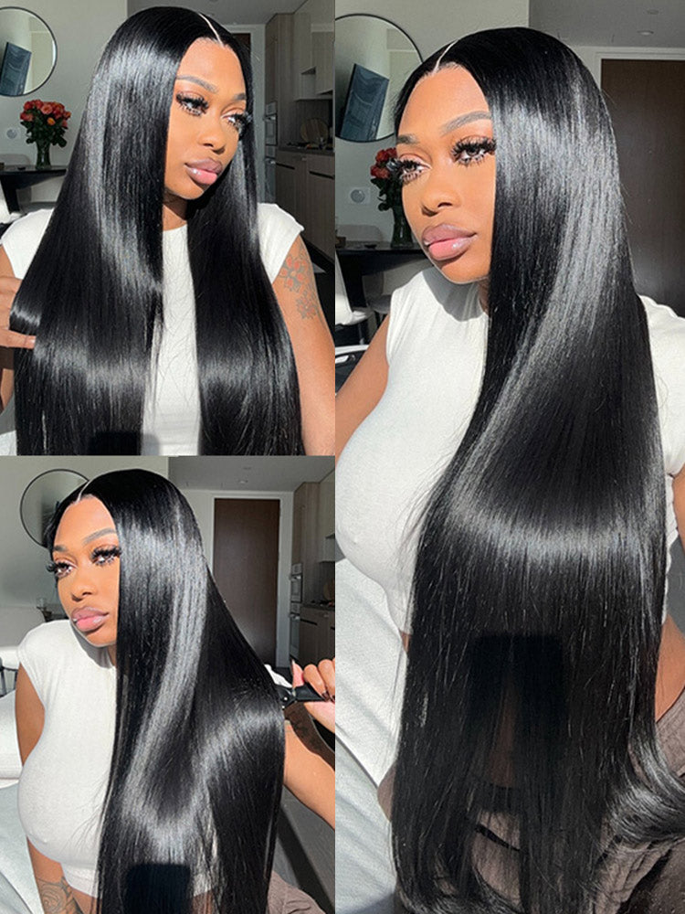 250% Density 13*4 Lace Front Wig Natural Black Bob Wig Vietnam Human Hair