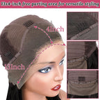 Short Pixie Cut Bob Wig 13x4 Lace Front Wigs Brazilian Hair Wigs 180% Density Black