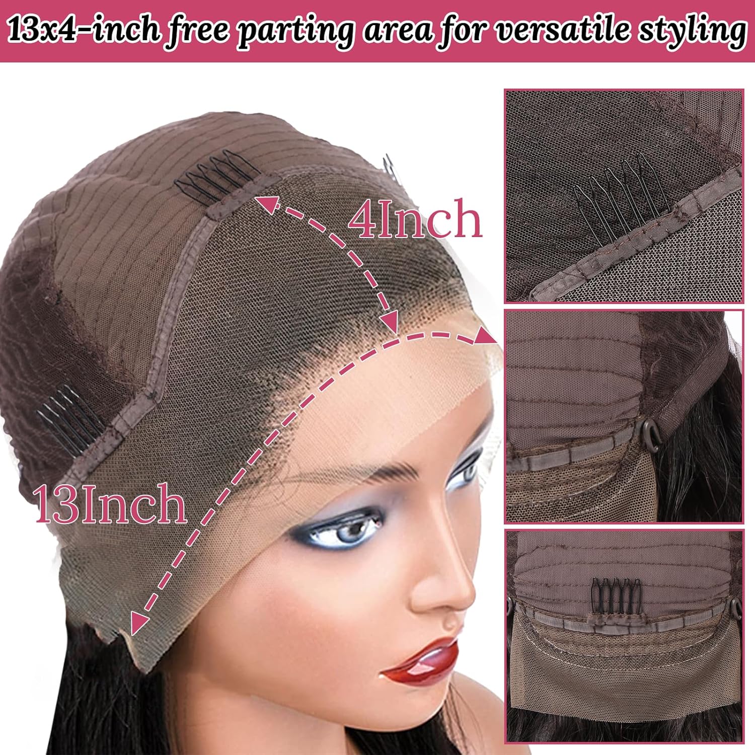 Short Pixie Cut Bob Wig 13x4 Lace Front Wigs Brazilian Hair Wigs 180% Density Black