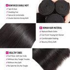 Straight Human Hair Bundles Brazilian Straight Bundles Virgin Hair Weave 1 pc