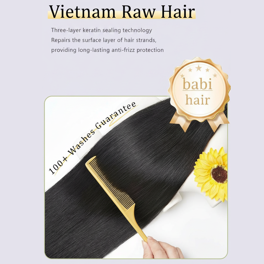 Vietnam Raw Hair Bundle Straight Enhanced Quality Bundle Natural Black